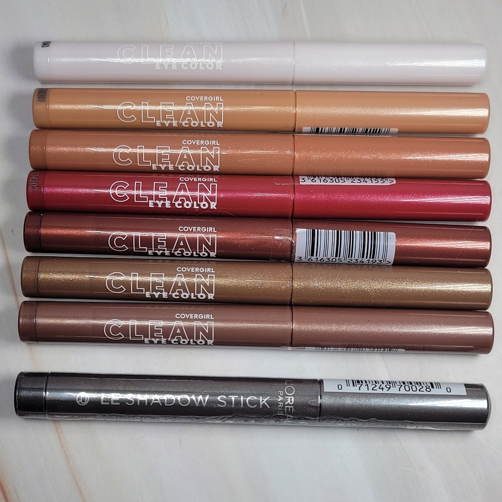CoverGirl Clean Eye Color & L'Oréal Le Shadow Eyeshadow Stick Bundle NEW! - Picture 3 of 14